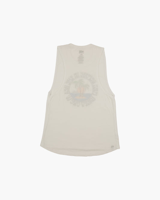 DOS PALMS MUSCLE TANK - White