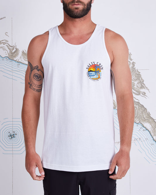 PARADISE TANK - White - Salty Crew Australia