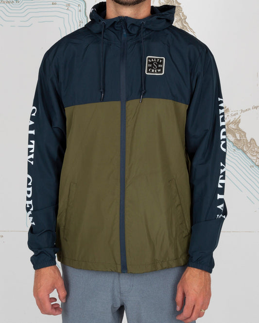 S-Hook Windbreaker - Army/Navy - Salty Crew Australia