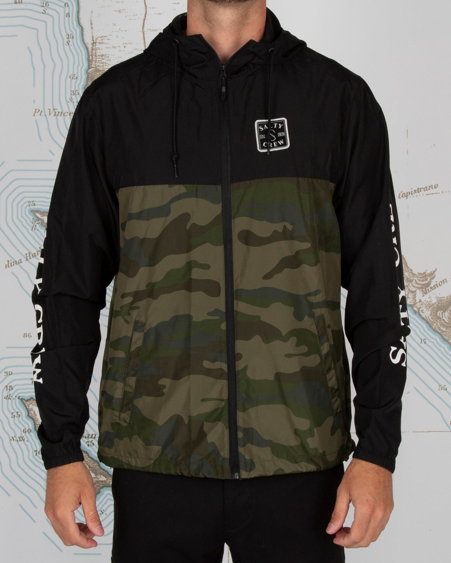 S-Hook Windbreaker - BLACK CAMO