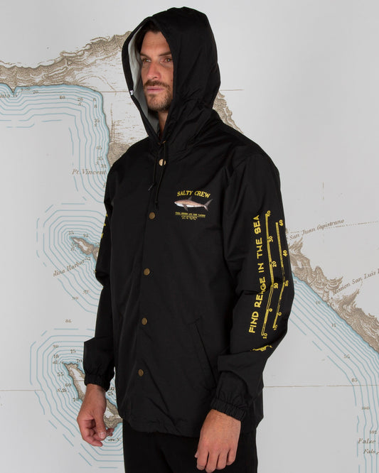 Bruce Snap Jacket - Black - Salty Crew Australia