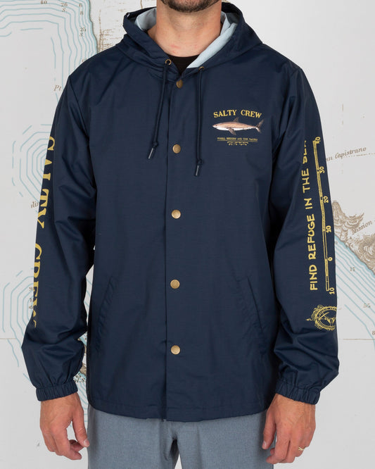 Bruce Snap Jacket - Navy