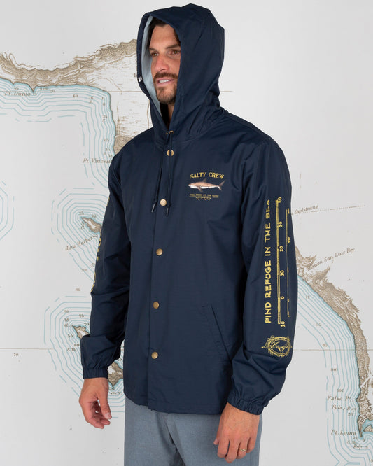 Bruce Snap Jacket - Navy - Salty Crew Australia