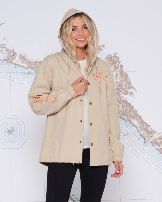 STEALTH SNAP JACKET - Khaki - Salty Crew Australia