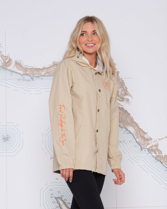 STEALTH SNAP JACKET - Khaki - Salty Crew Australia