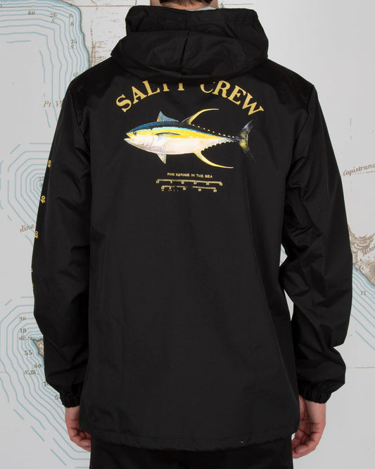 Ahi Mount Snap Jacket - BLACK - Salty Crew Australia