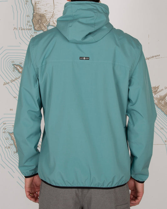 HEADWIND PACKABLE JACKET - Dark Aqua - Salty Crew Australia