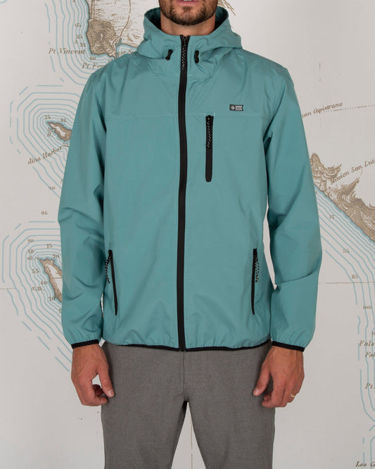 HEADWIND PACKABLE JACKET - Dark Aqua - Salty Crew Australia