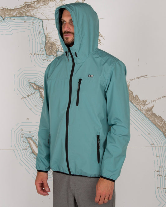 HEADWIND PACKABLE JACKET - Dark Aqua - Salty Crew Australia