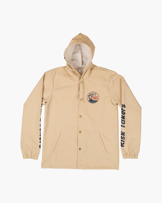 FLY GUY SNAP JACKET - Cream - Salty Crew Australia