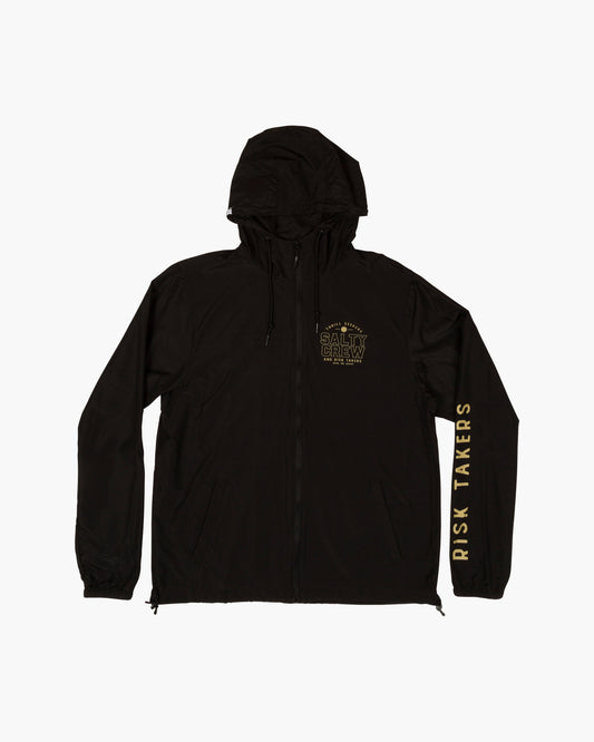 SPINNER WINDBREAKER JACKET - Black - Salty Crew Australia