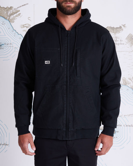 FRAMEWORK HOODED JACKET - Black - Salty Crew Australia