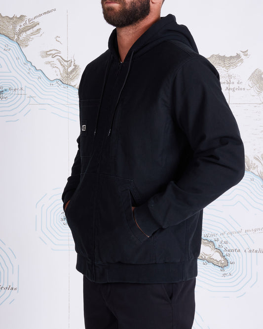 FRAMEWORK HOODED JACKET - Black - Salty Crew Australia