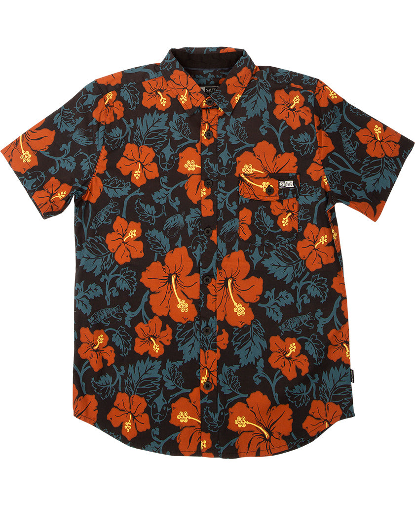 Hooked Floral S/S Woven Wovens - Salty Crew Australia