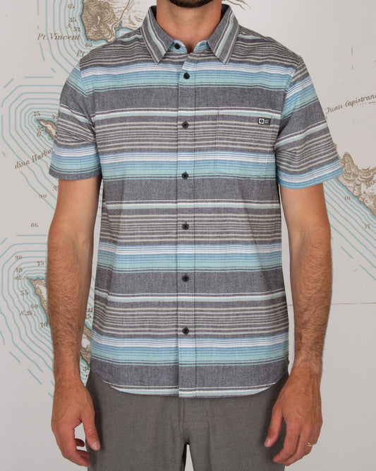 MAINLAND S/S WOVEN - Black - Salty Crew Australia