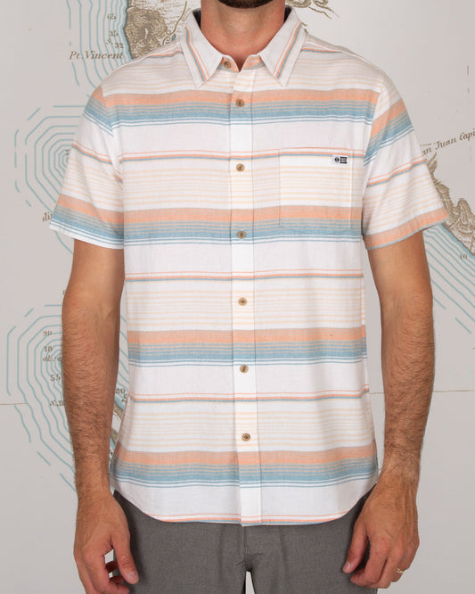 MAINLAND S/S WOVEN - White - Salty Crew Australia