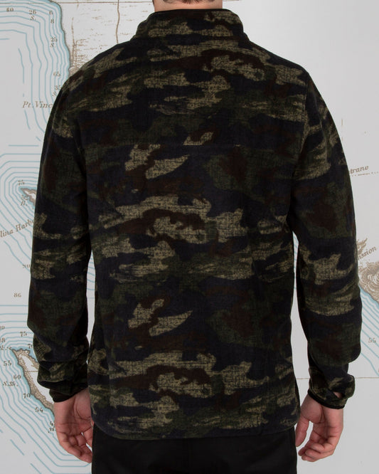 Ballast Qtr Zip Fleece - Camo - Salty Crew Australia