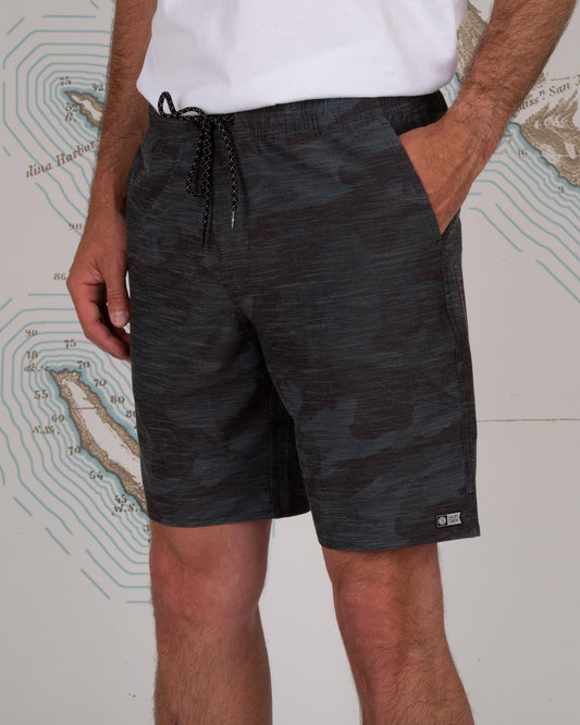 DRIFTER 2 HYBRID ELASTIC - BLACK CAMO - Salty Crew Australia