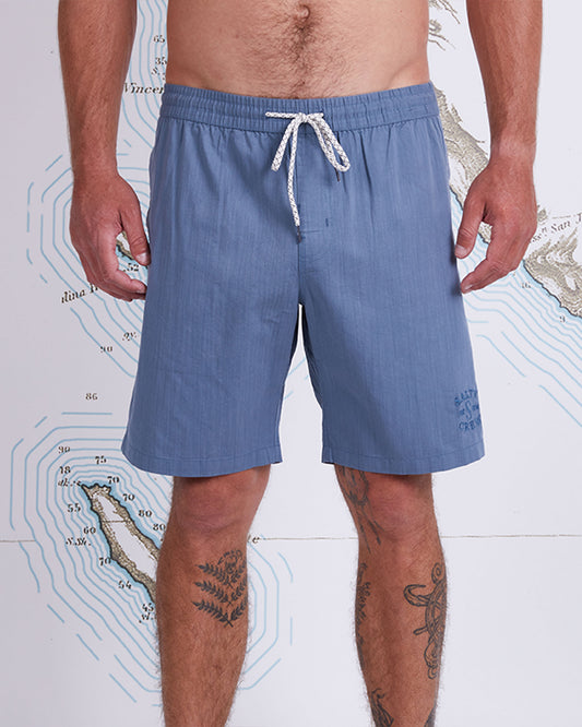 STRANDS ELASTIC SHORTS - Slate - Salty Crew Australia