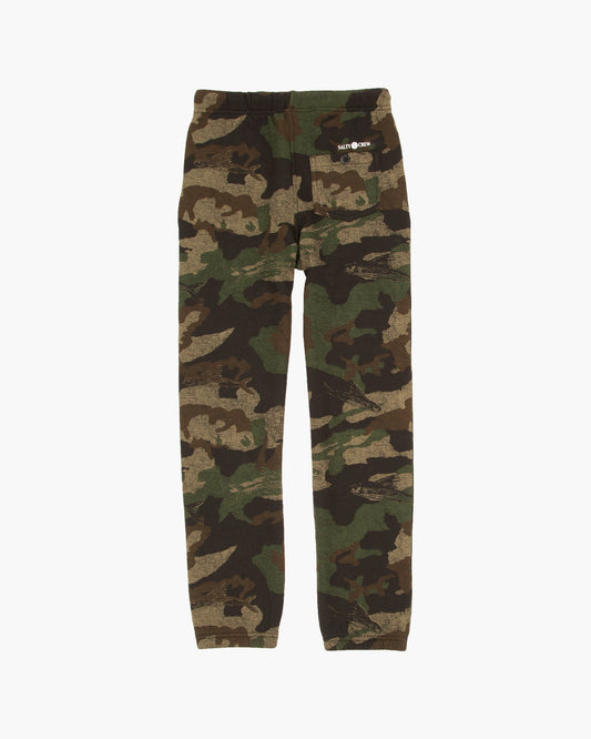 Slow Roll Boys Sweatpant - Camo - Salty Crew Australia