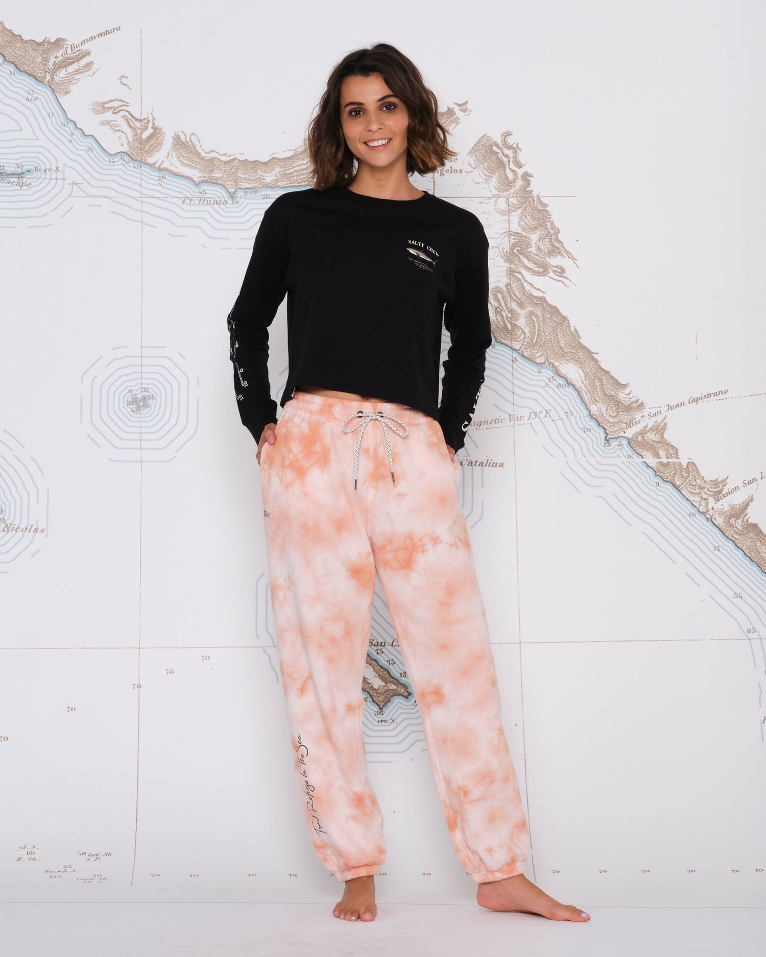 Orange and pink tie dye 2025 sweatpants