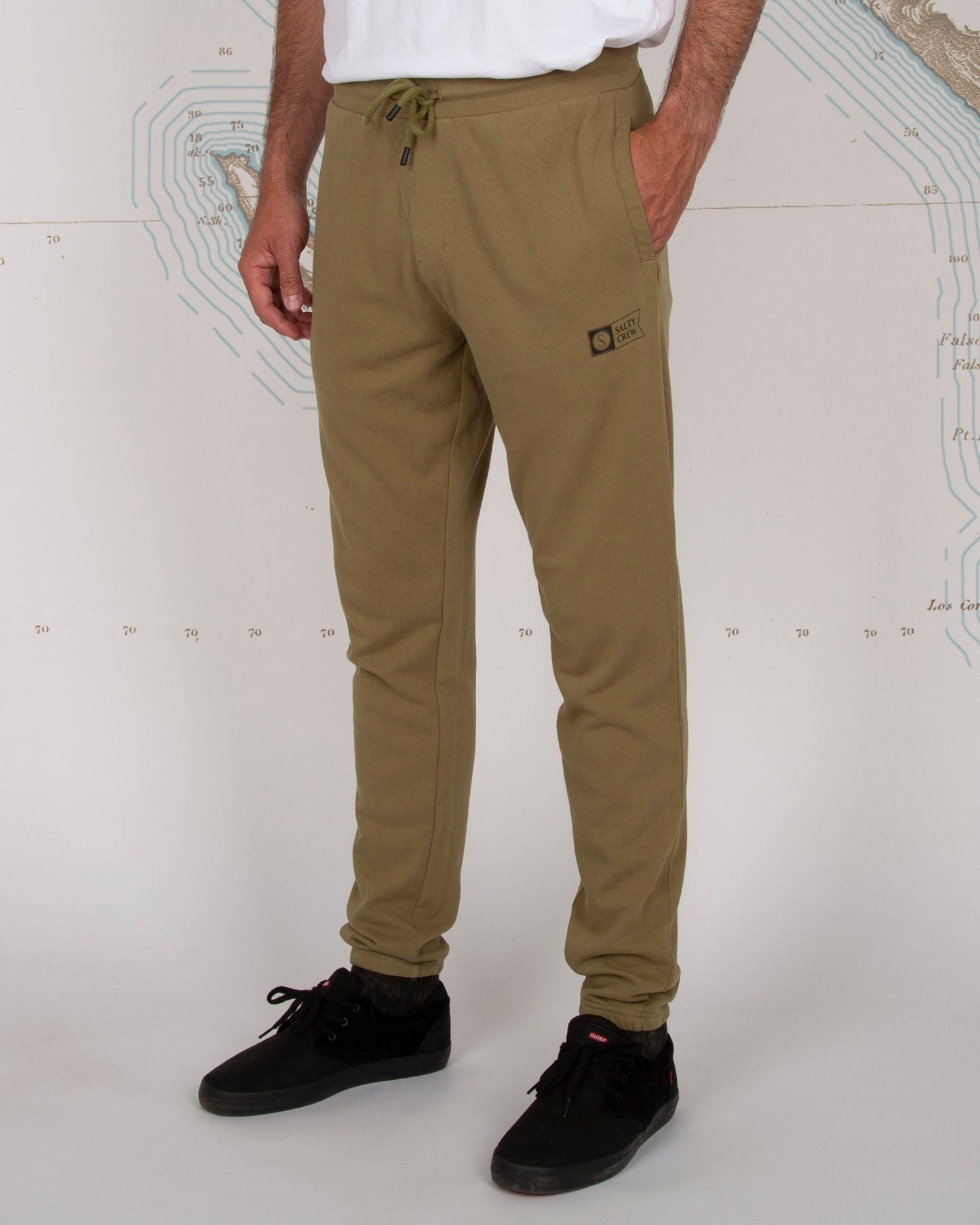 RESIN PIGMENT SWEATPANT - Dusty Olive