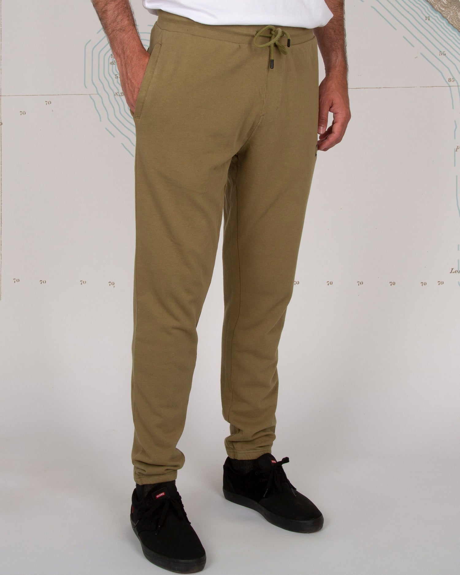 RESIN PIGMENT SWEATPANT - Dusty Olive