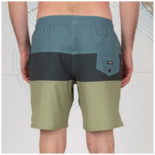 Beacons Elastic Boardshort - Moss - Salty Crew Australia