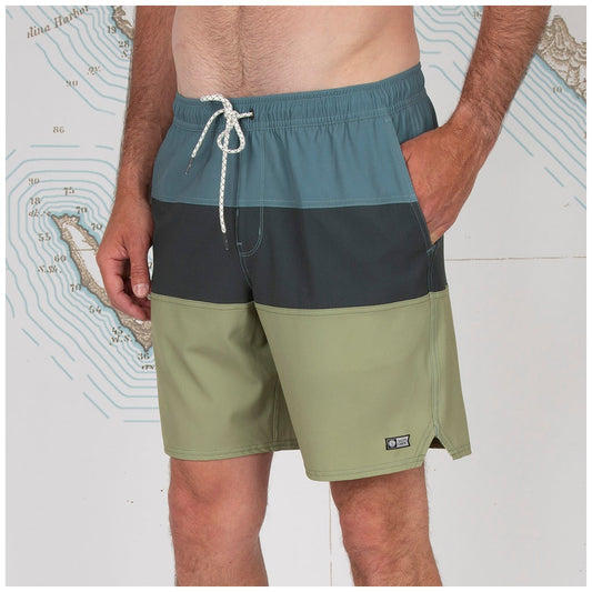 Beacons Elastic Boardshort - Moss - Salty Crew Australia