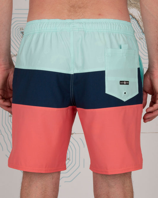 Beacons Elastic Boardshort - Neo Coral