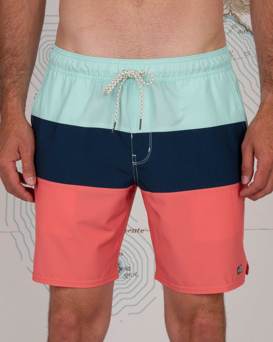 Beacons Elastic Boardshort - Neo Coral