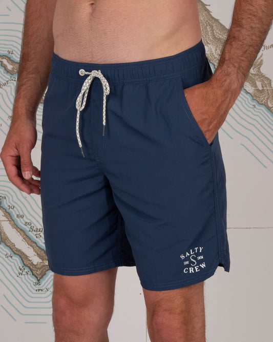 QUIVER ELASTIC BOARDSHORT - Denim - Salty Crew Australia