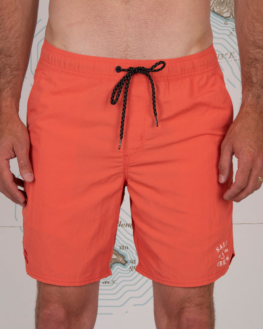 QUIVER ELASTIC BOARDSHORT - Neo Coral - Salty Crew Australia