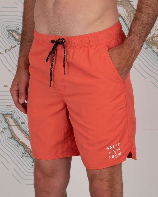 QUIVER ELASTIC BOARDSHORT - Neo Coral - Salty Crew Australia