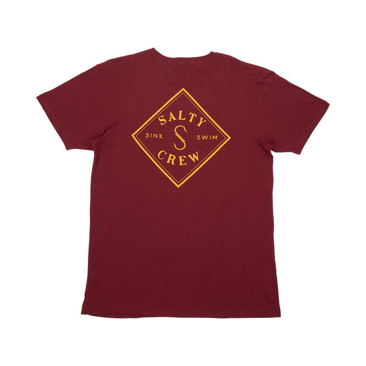 Tippet S/S T-Shirt - Burgundy - Salty Crew Australia