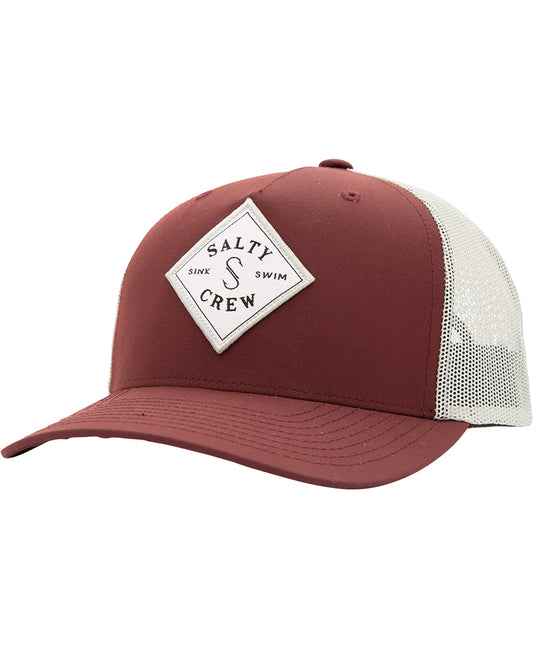 Sea Line Retro Trucker - Burgundy - Salty Crew Australia