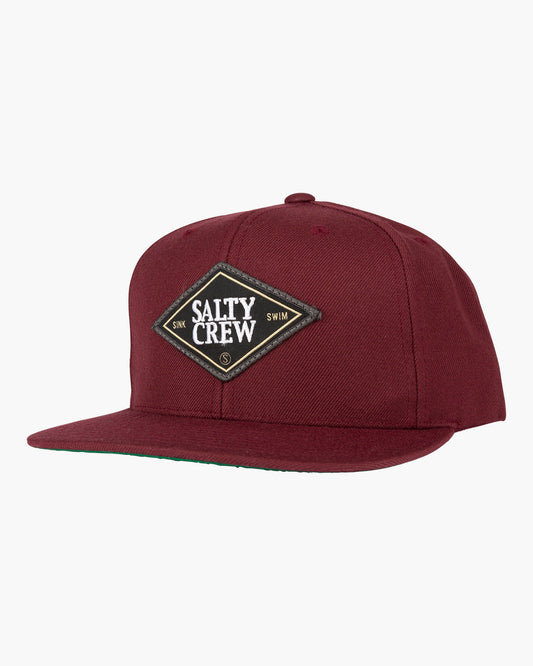 BACKSTAY 6 PANEL - Burgundy - Salty Crew Australia