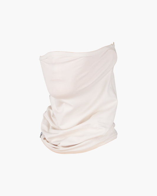 RAILED FACE GAITER - White