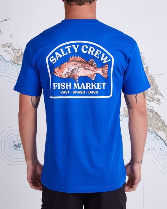 FISH MARKET PREMIUM S/S TEE - Royal