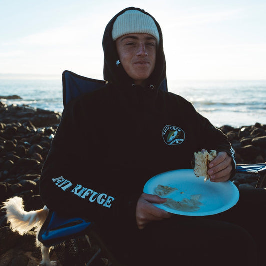 Homeguard Hood Fleece - Black - Salty Crew Australia