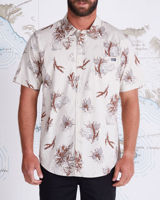 LAY DAY SS WOVEN - Natural - Salty Crew Australia