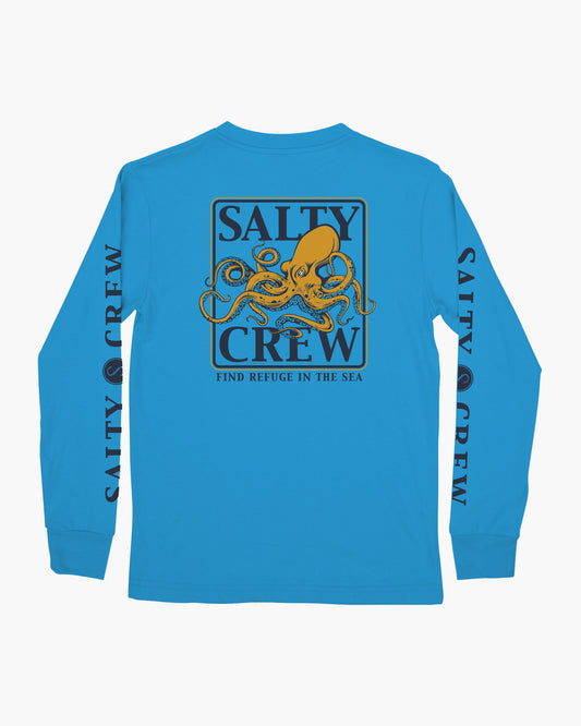 INK SLINGER BOYS L/S TEE - Turquiose