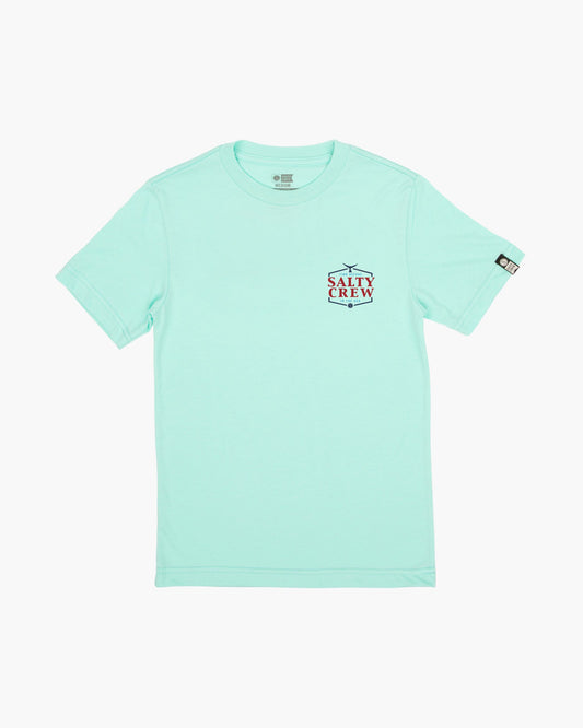 SKIPJACK BOYS S/S TEE - Sea Foam - Salty Crew Australia