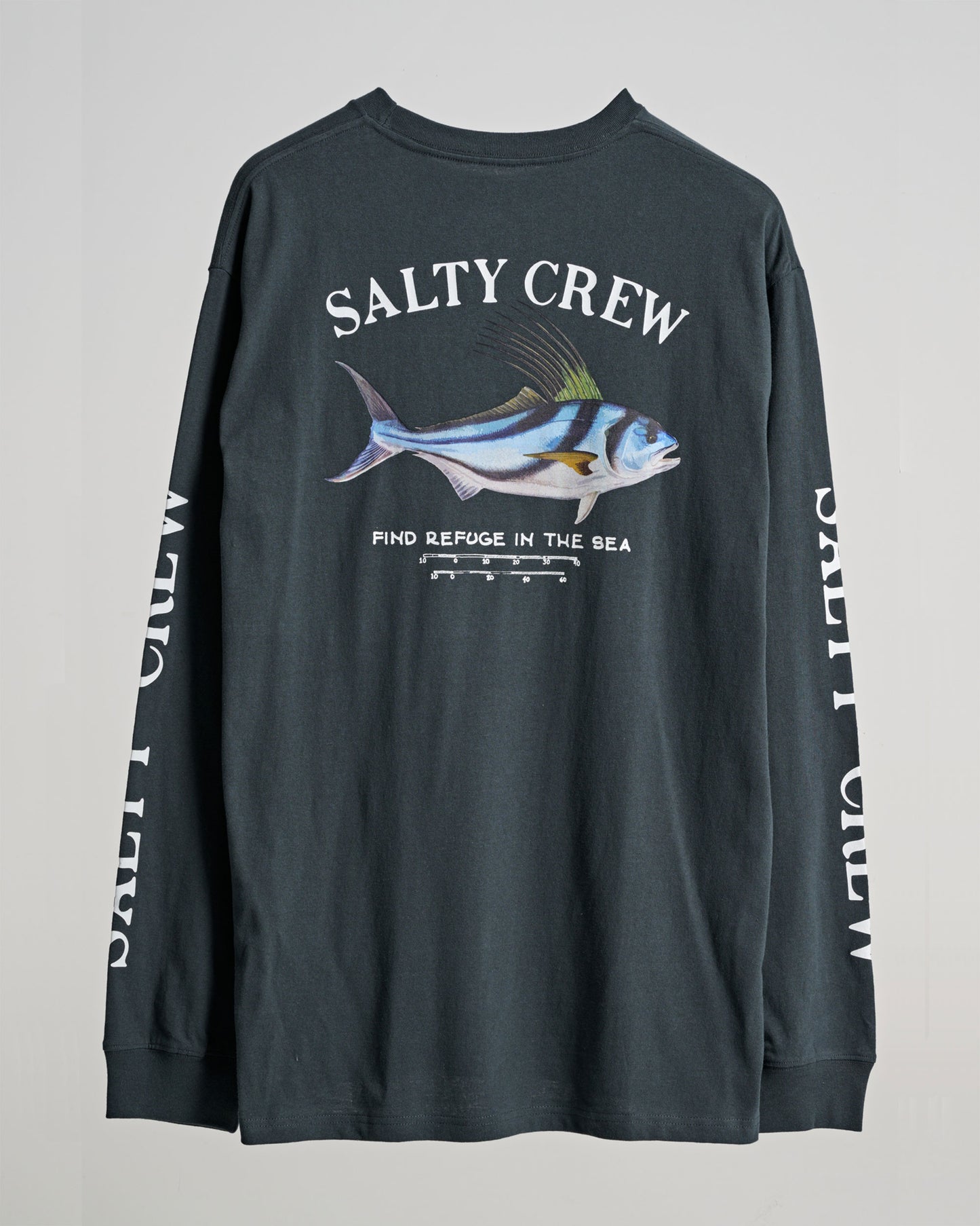Rooster Standard LS Tee - Coal | Salty Crew Australia