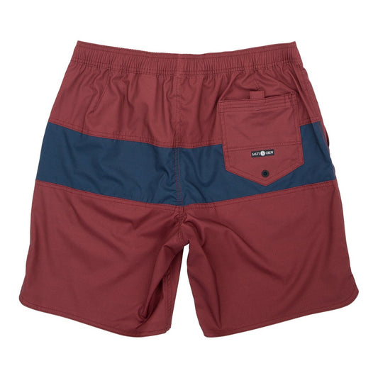 Beacons Elastic Boardshort - Burgundy - Salty Crew Australia