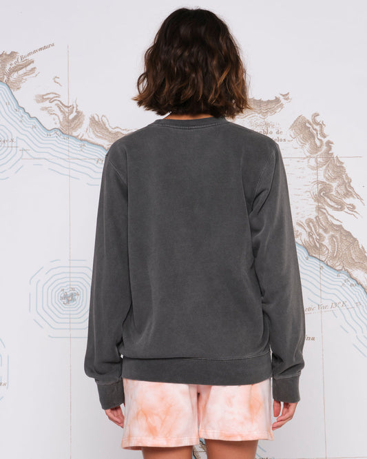 SCRIPTED BOYFRIEND CREW - Faded Black - Salty Crew Australia