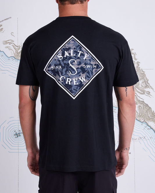 TIPPET TACKLE PREMIUM S/S TEE - BLACK - Salty Crew Australia