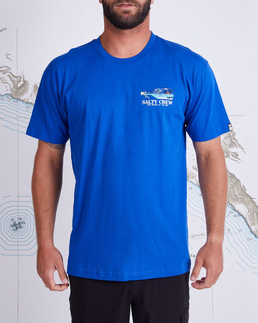 MESSAGE PREMIUM S/S TEE - Royal - Salty Crew Australia