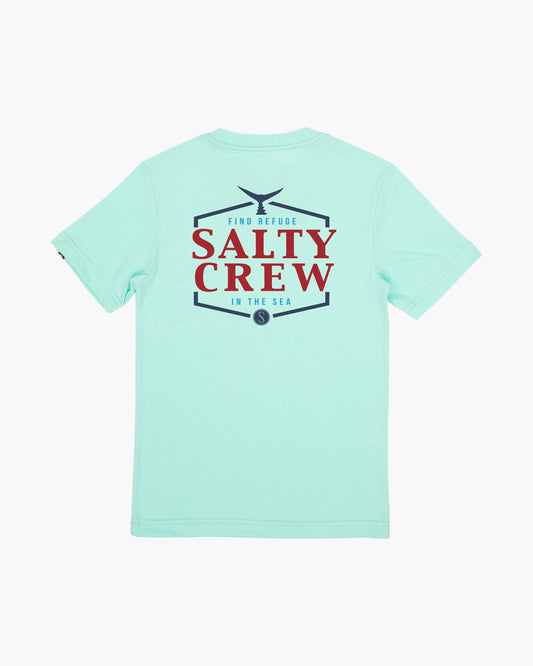 SKIPJACK BOYS S/S TEE - Sea Foam - Salty Crew Australia