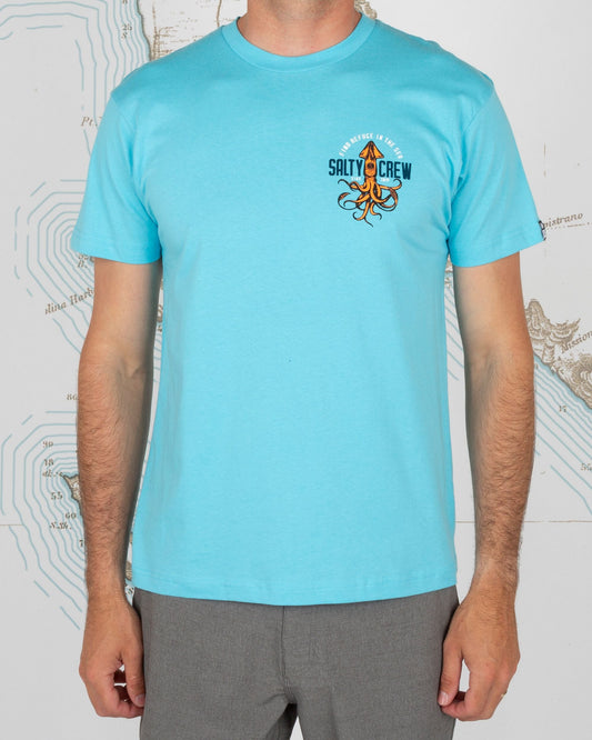 COLOSSAL PREMIUM S/S TEE - Pacific Blue - Salty Crew Australia